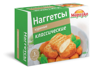 Наггетсы куринные хрустящие 300 гр